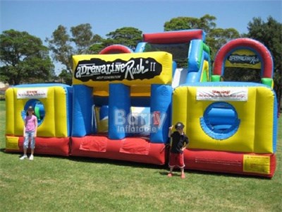 Inflatable Bounce Adrenaline Rush Obstacle Course